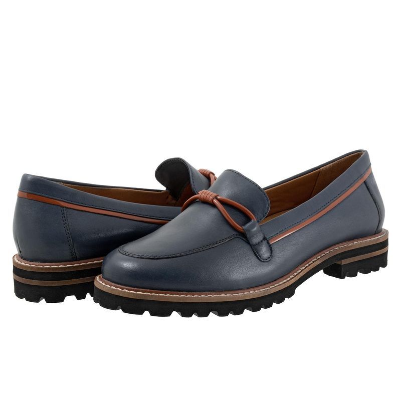 トロッターズ レディース シューズ サンダル Trotters Fiora Navy ネイビー