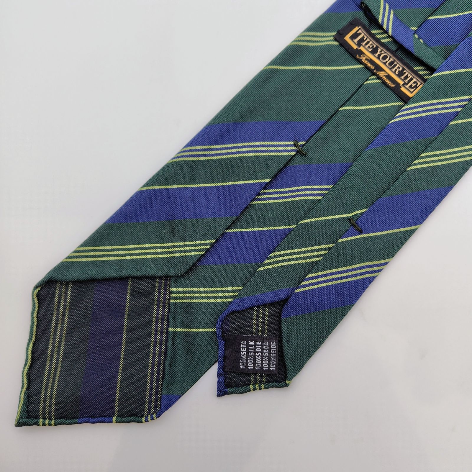 TIE YOUR TIE／タイユアタイ／シルクニットタイ／グリーン／Italy製 新品未使用】TIE YOUR TIE ネクタイ イタリア製 シルク100 グリーン