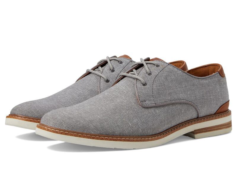 フローシャイム メンズ シューズ オックスフォード Florsheim Highland Canvas Plain Toe Oxford Gray CanvasWhi グレー