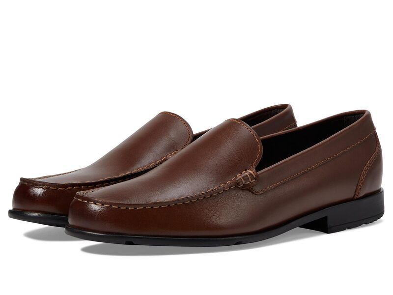 ロックポート メンズ シューズ スリッポン・ローファー Rockport Classic Loafer Lite Venetian Dark Brown ブラウン