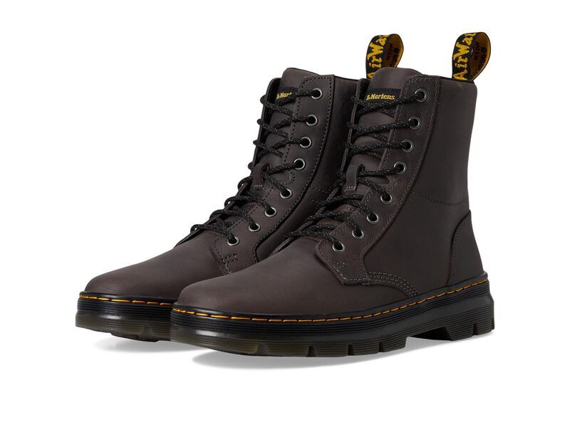 ドクターマーチン メンズ シューズ ブーツ・レインブーツ レザー Dr Martens Combs Leather Gunmetal ガンメタル