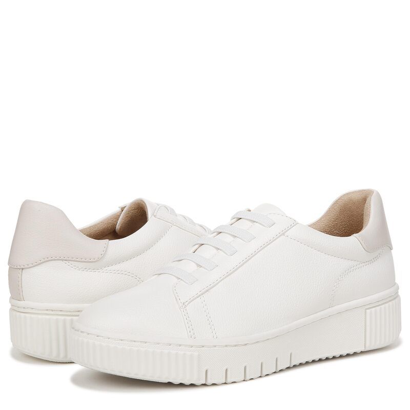 ナチュライザー レディース シューズ スニーカー Naturalizer Tia StepIn White Faux Leat ホワイト