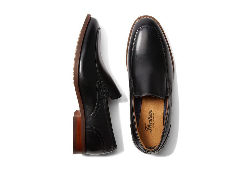 フローシャイム メンズ シューズ スリッポン・ローファー Florsheim Rucci Moc Toe SlipOn Black Smooth ブラック