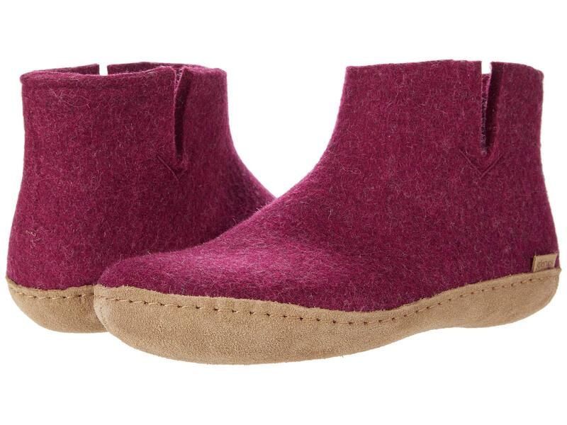 グリオプス メンズ シューズ サンダル ウール ブーツ レザー Glerups Wool Boot Leather Outsole Cranberry