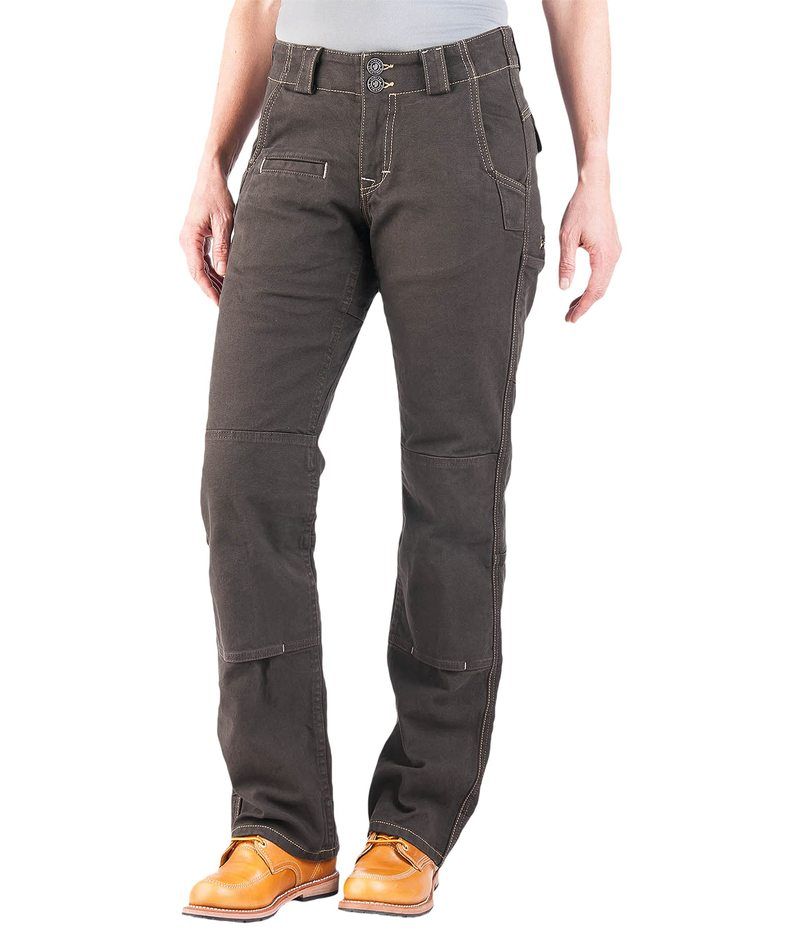 ダブテイル レディース ボトムス カジュアルパンツ Dovetail Workwear Day Construct Dark Brown Canv ブラウン