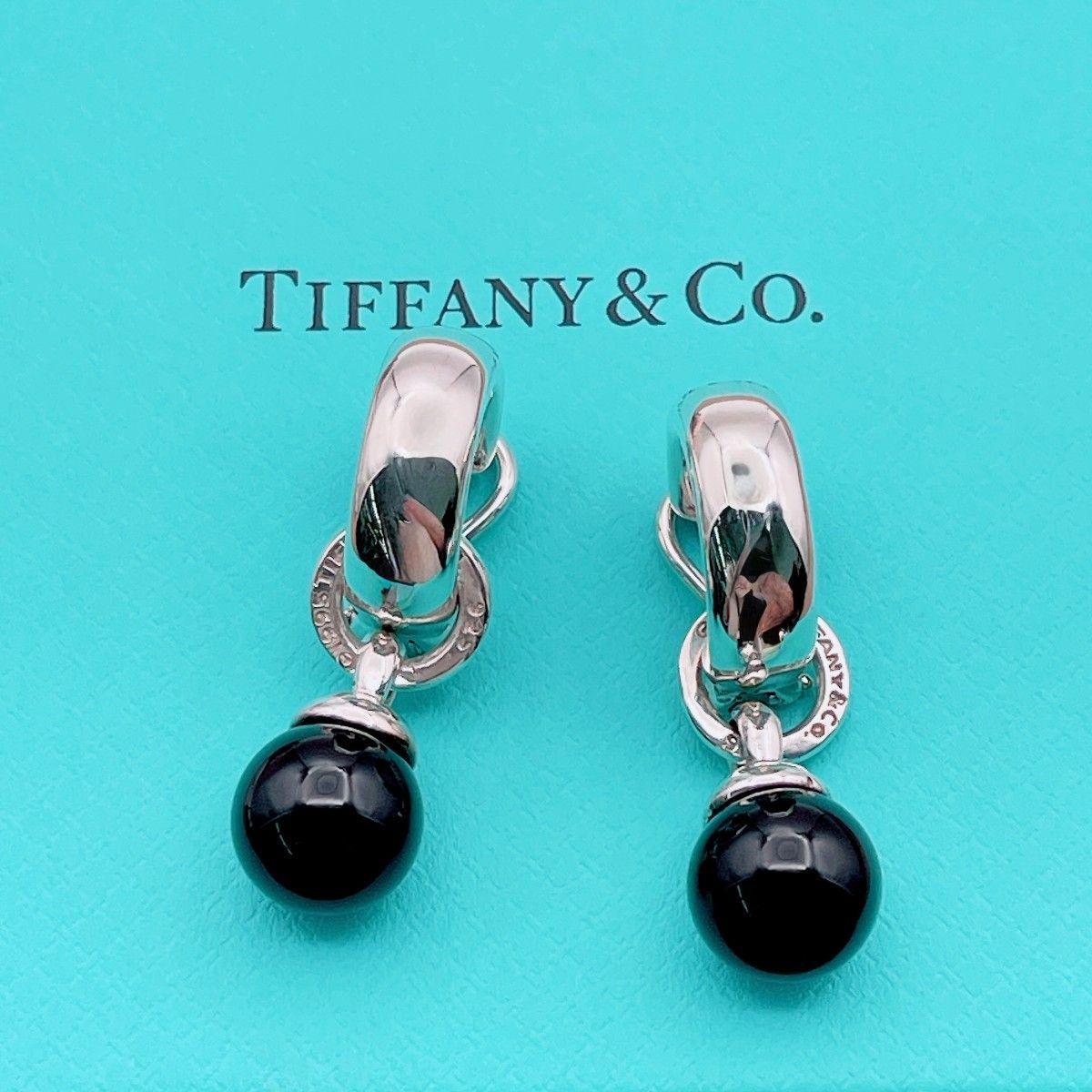 ◇ティファニー◇新品仕上済 Tiffany&Co. ボール ダングル イヤリング 