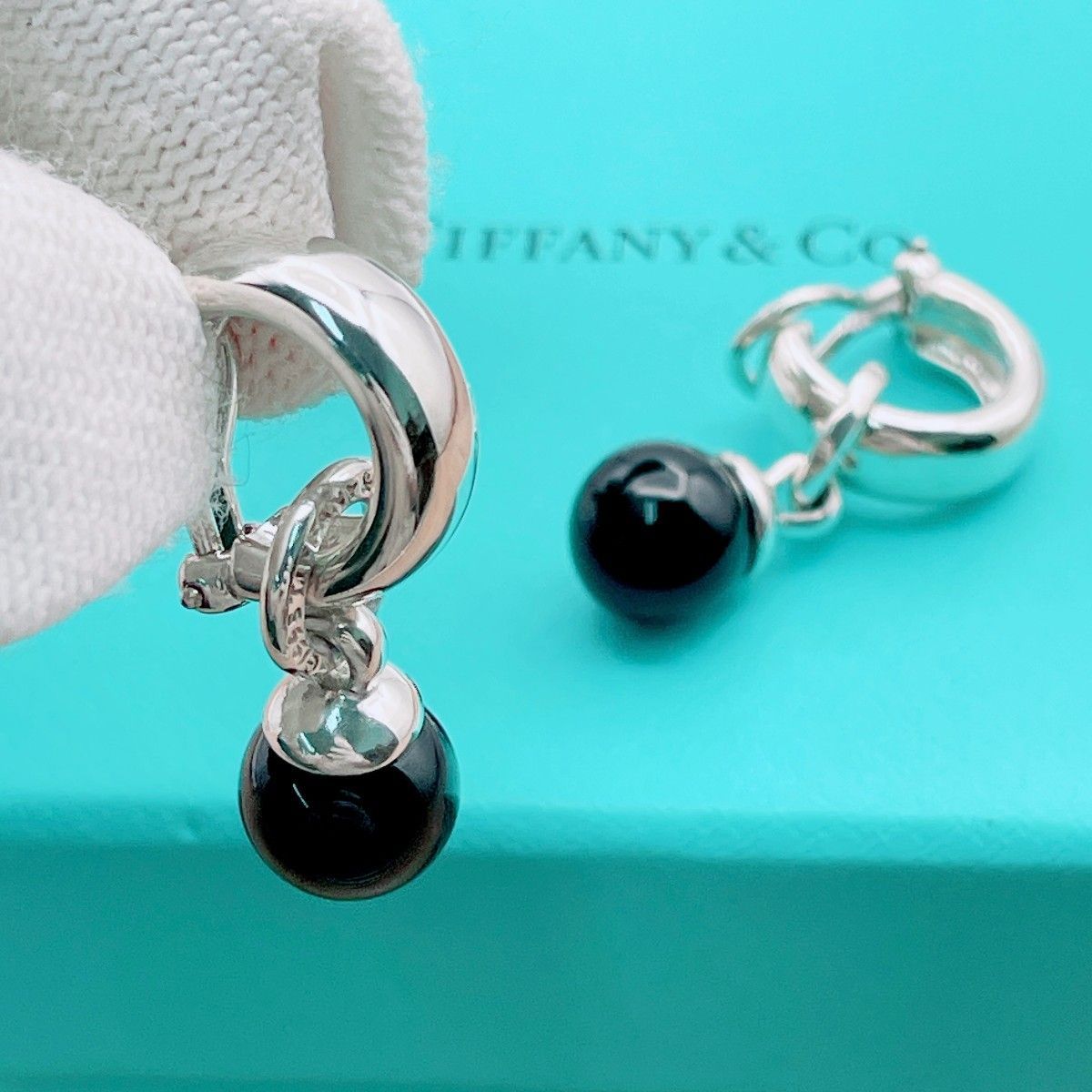◇ティファニー◇新品仕上済 Tiffany&Co. ボール ダングル イヤリング 