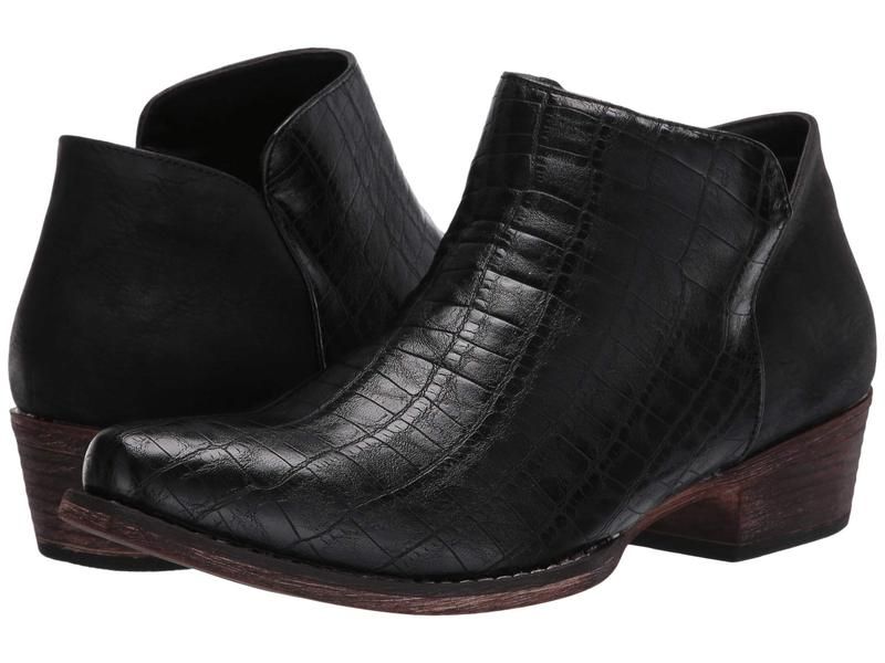 ローパー レディース シューズ ブーツ・レインブーツ Roper Sofia Caiman Black Faux Caim ブラック