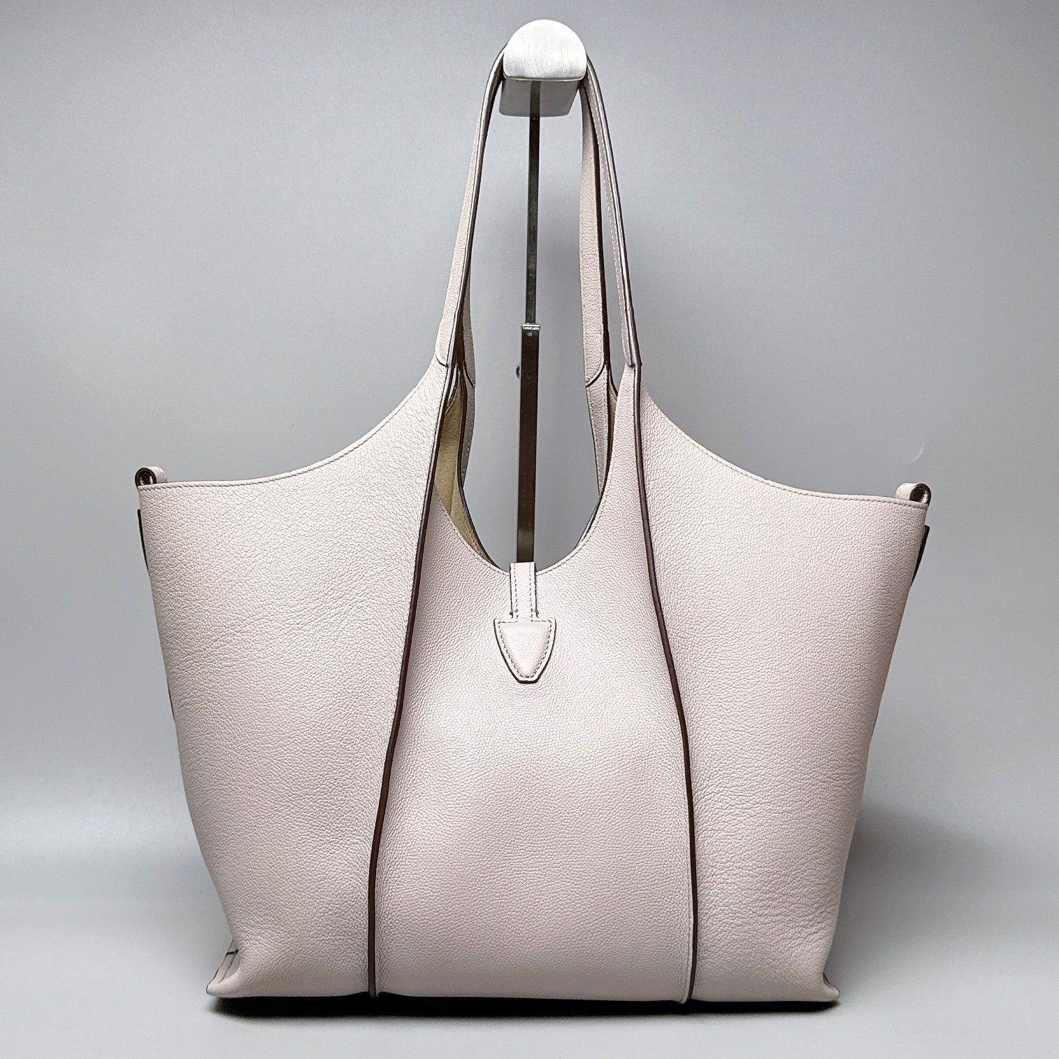 TOD'S / Tタイムレス レザーショッピングバッグ スモール グレージュ