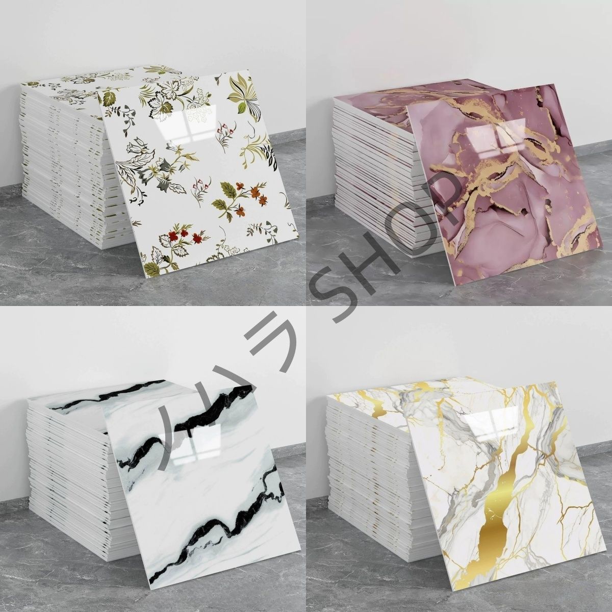 100枚/set 3D DIY 壁紙 シール 自接着 防水 防汚 防カビ 耐熱 タイル貼りシール キッチン、リビングルーム、寝室、多機能使用 30*30cm#色選択が可能 ##D036