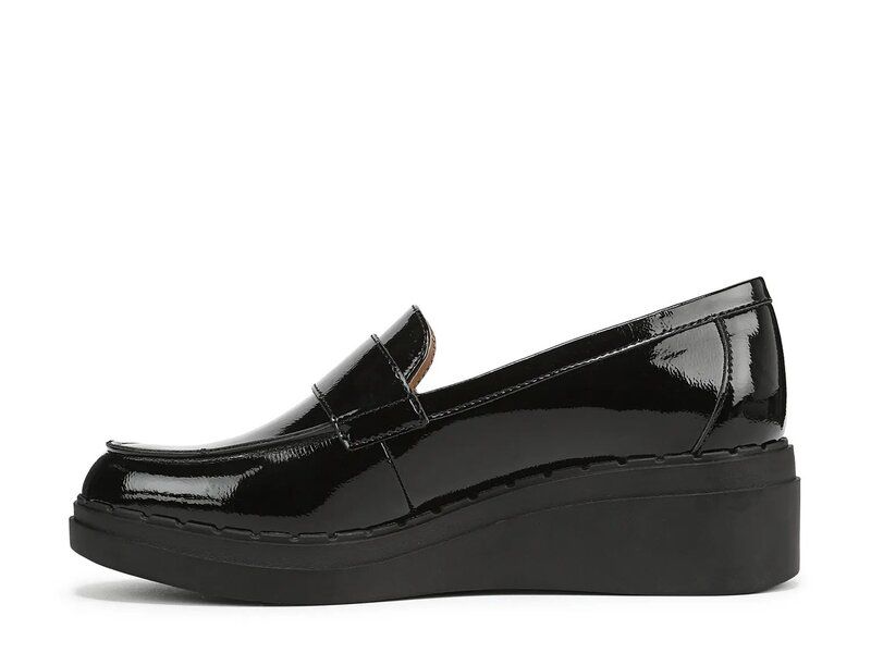 ライフストライド レディース シューズ スリッポン・ローファー LifeStride Dolce Bit Wedge Loafer Black ブラック