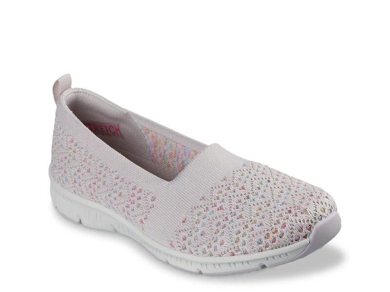 スケッチャーズ レディース シューズ スリッポン・ローファー ニット Skechers Be Cool Knitwaves SlipOn Womens Taupe トープ