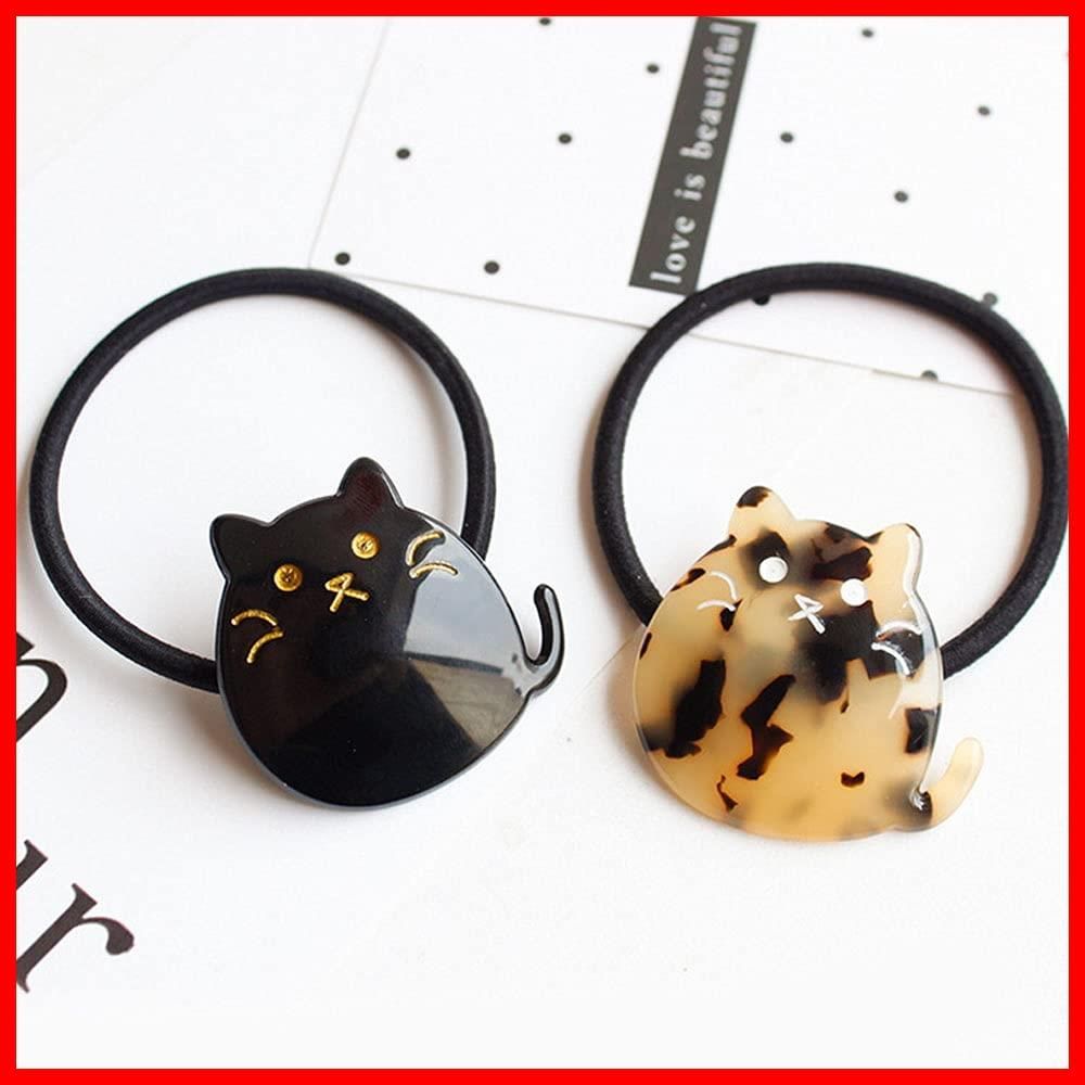 【数量限定】猫 2個 シュシュ 髪留め 髪どめ まとめ髪 ヘア飾り レディースアクセサリー 簡単アレンジ 大人ファッション 卒園式 結婚式 パーティー 卒業式 入学式 ヘアゴム ヘアアクセサリー レディース 小物 ファッション パーティー ヘアアクセサリー 誕