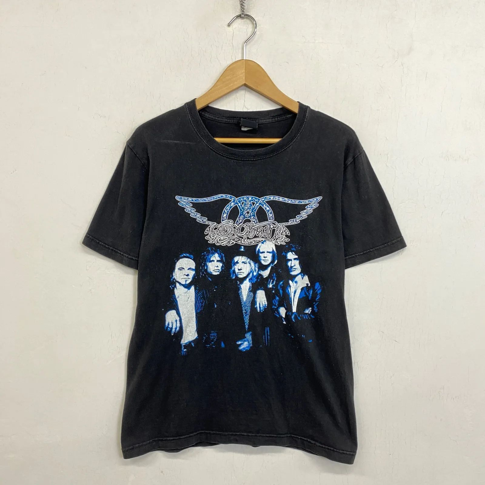 90s AEROSMITH エアロスミス バンド Tシャツ 半袖 THE GTS Nine Lives