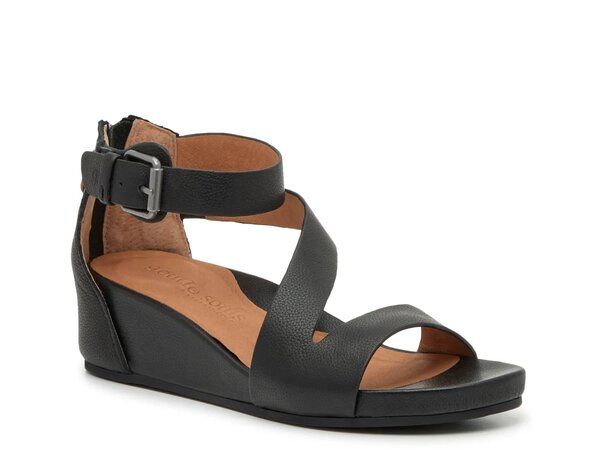 ケネスコール レディース シューズ サンダル Gentle Souls by Kenneth Cole Gwen Wedge Sandal Black ブラック
