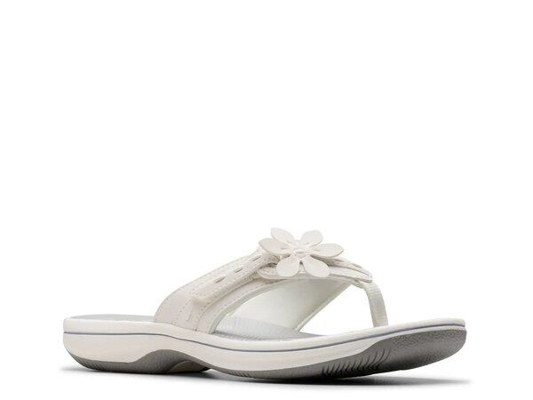 クラークス レディース シューズ サンダル Clarks Breeze Opal Sandal White ホワイト