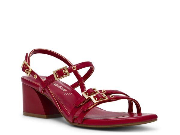 アンクライン レディース シューズ サンダル Anne Klein Mackenize Sandal Dark Red レッド