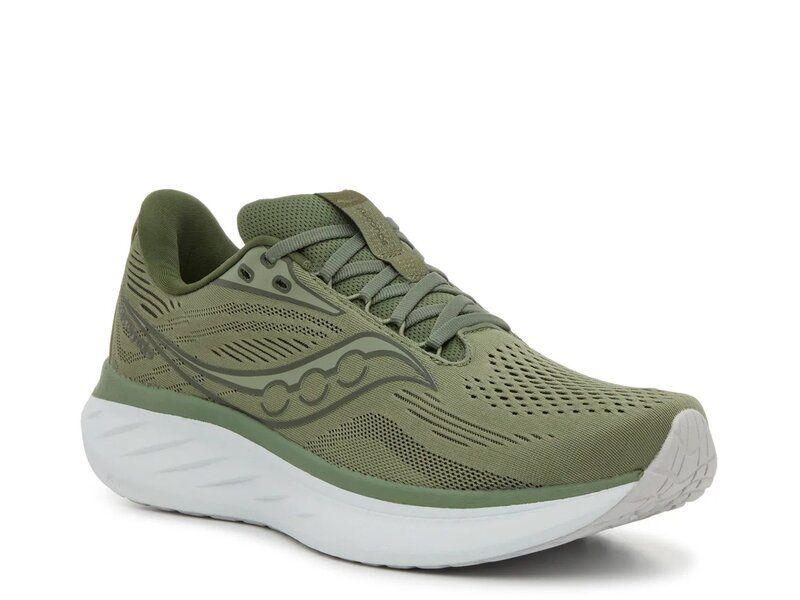 サッカニー メンズ シューズ スニーカー Saucony Ride 18 Running Shoe Mens Olive Green グリーン