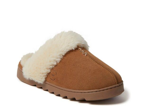 ディアフォームズ レディース シューズ サンダル Dearfoams Helena Scuff Slipper Womens Cognac