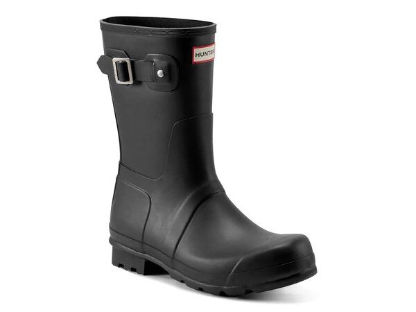 ハンター メンズ シューズ ブーツ・レインブーツ HUNTER Original Short Rain Boot Mens Black ブラック