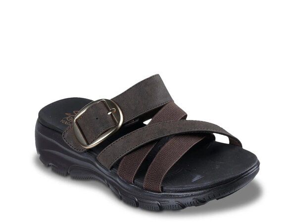 スケッチャーズ レディース シューズ サンダル リラックスフィット Skechers Relaxed Fit Easy Going Perfect Company Sandal Dark Brown ブラウン 12,816円
