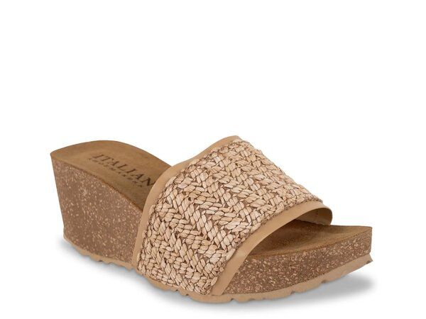 イタリアンシューメーカー レディース シューズ サンダル Italian Shoemakers Ibbie Wedge Sandal Off White オフホワイト