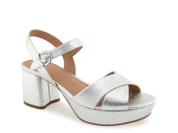 エアロソールズ レディース シューズ サンダル プラットフォーム Aerosoles Cosmos Platform Sandal Silver Metallic シルバー