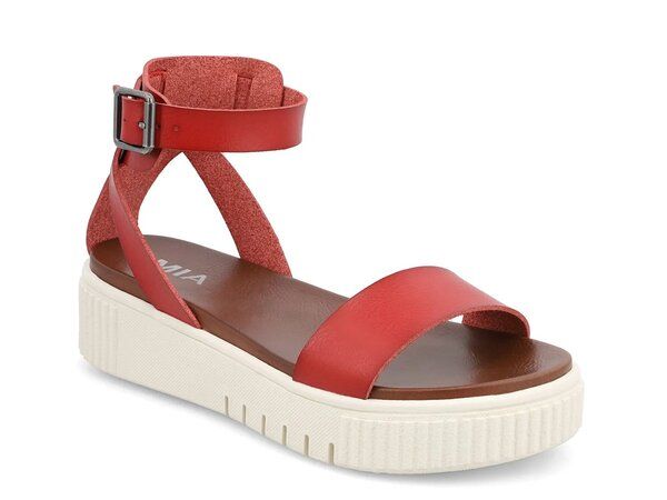 ミア レディース シューズ サンダル Mia Lunna Wedge Sandal Red レッド