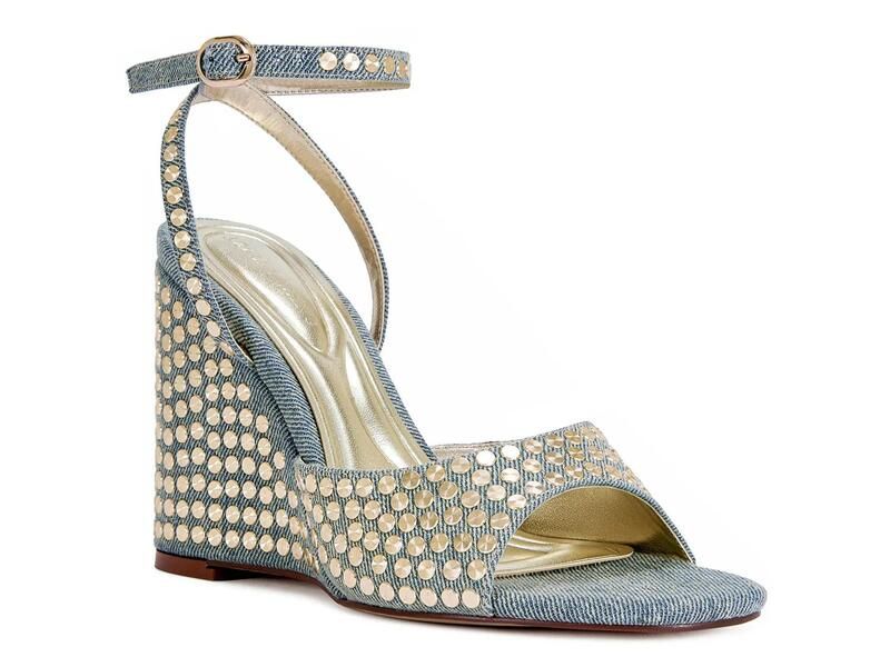 アザレア ワン レディース シューズ サンダル Azalea Wang Matteus Wedge Sandal Blue Denim デニム 18,600円