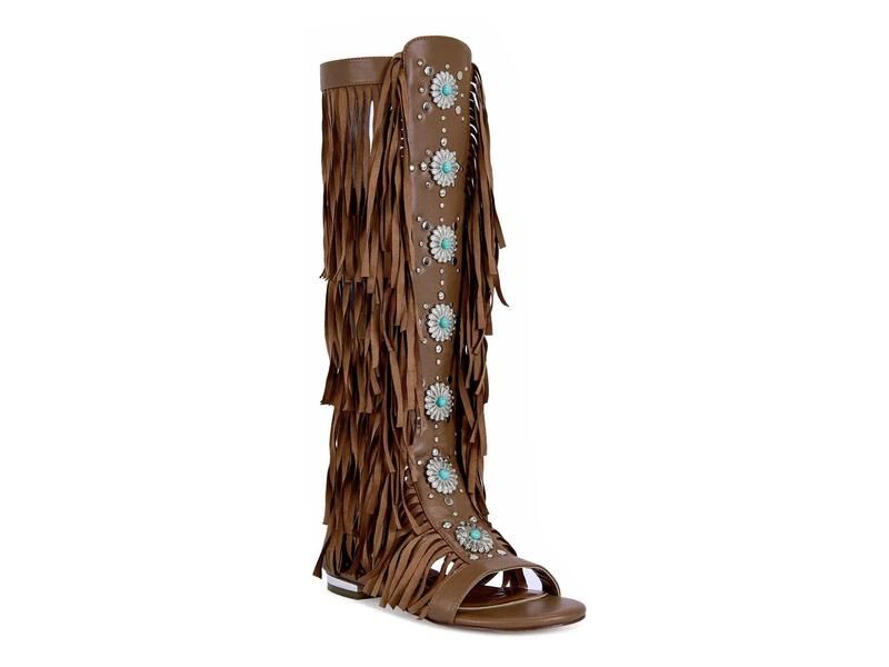 アザレア ワン レディース シューズ サンダル Azalea Wang Dustine Sandal Dark Brown ブラウン