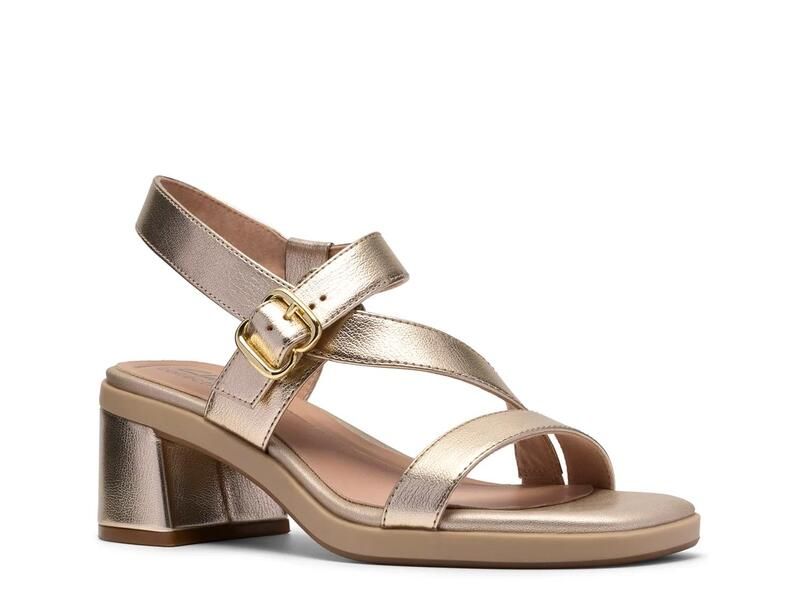 クラークス レディース シューズ サンダル Clarks Jaylan Sol Sandal Gold Metallic ゴールド
