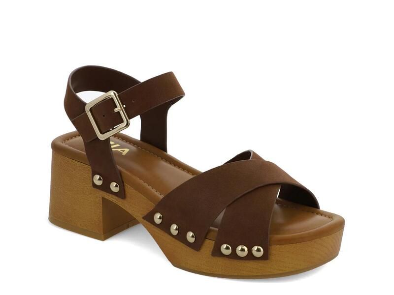 ミア レディース シューズ サンダル プラットフォーム Mia Finna Platform Sandal Cognac Brown ブラウン