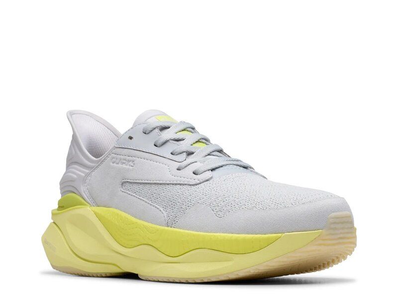 クラークス メンズ シューズ スニーカー Clarks Pace Sneaker BlueLime Green ブルー