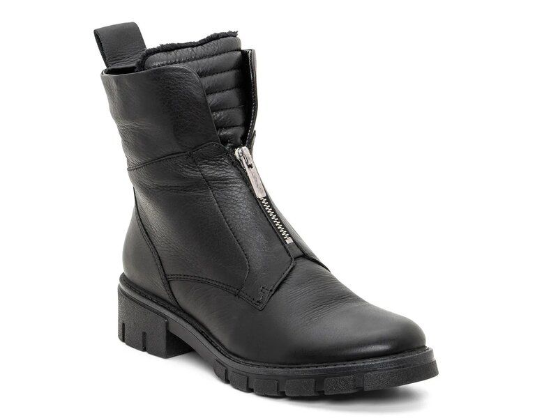 アラ レディース シューズ ブーツ・レインブーツ Ara Deon Bootie Black Leather Suede ブラック