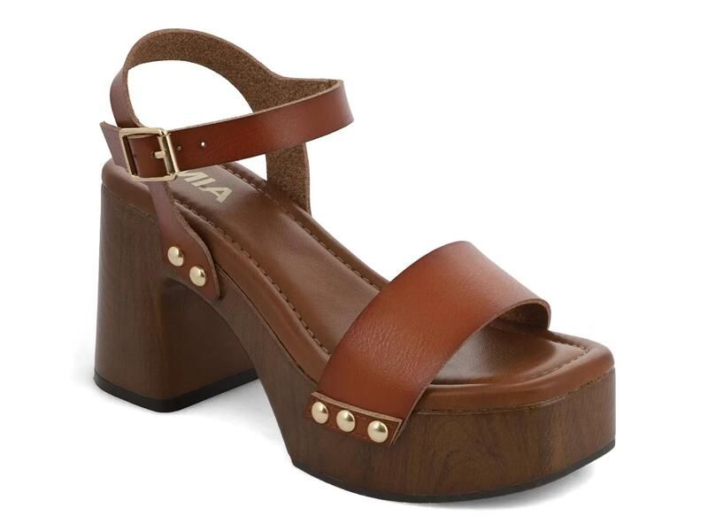 ミア レディース シューズ サンダル プラットフォーム Mia Electrah Platform Sandal Dark Brown ブラウン