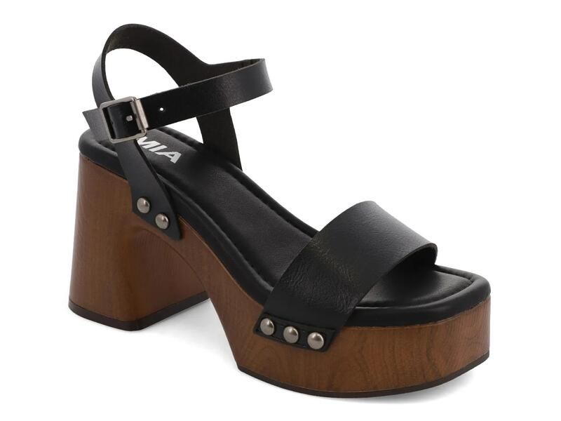 ミア レディース シューズ サンダル プラットフォーム Mia Electrah Platform Sandal Black ブラック