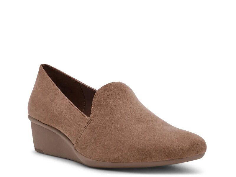 アンクライン レディース シューズ スリッポン・ローファー Anne Klein Wendell Wedge SlipOn Truffle