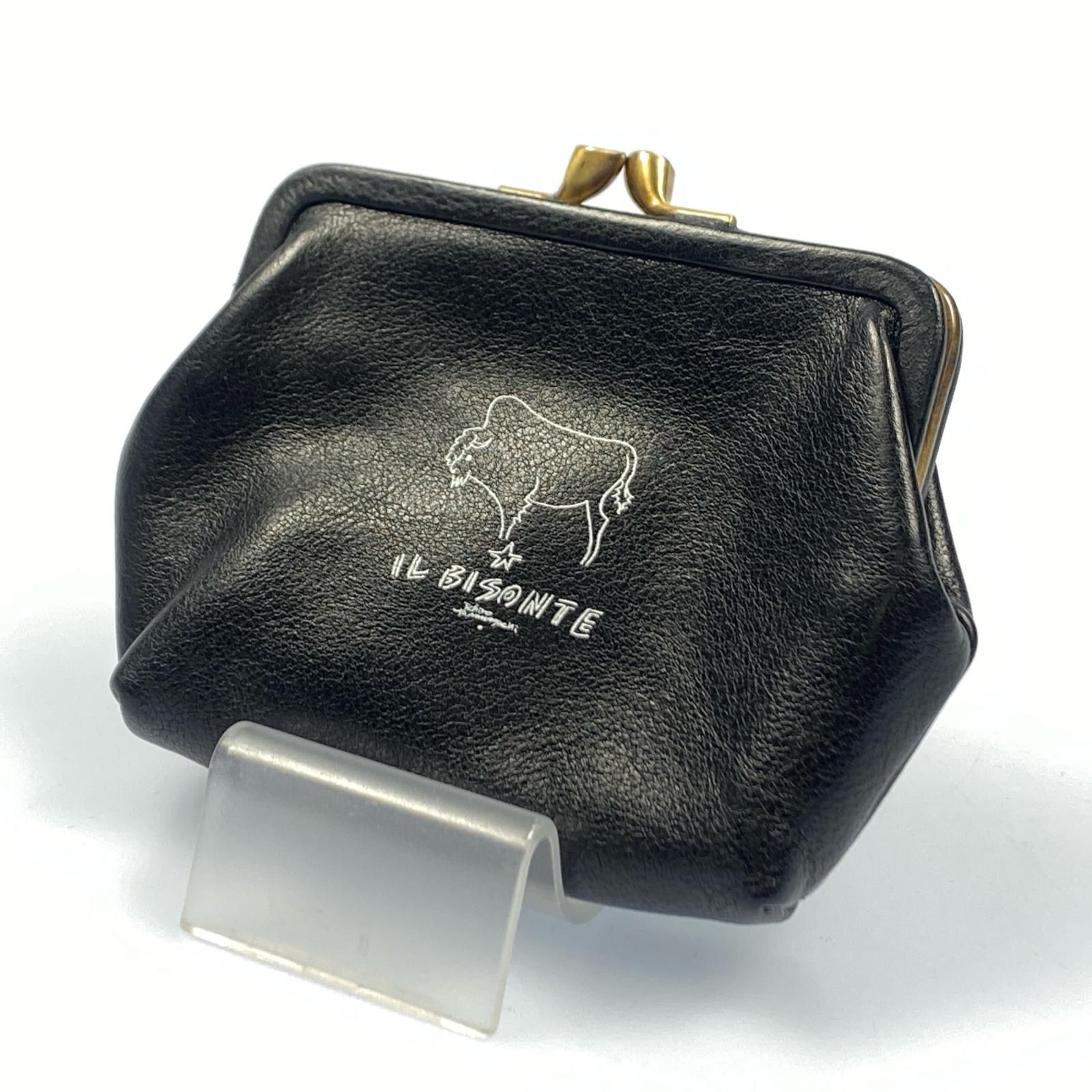 【姫路東店】 中古 IL BISONTE | イルビゾンテ コインケース SCP005 ブラック 【124】