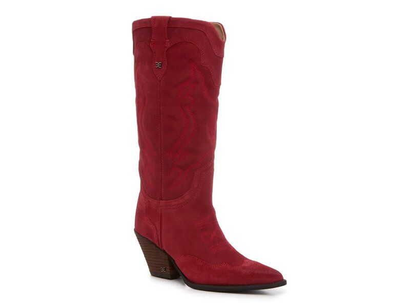 サムエデルマン レディース シューズ ブーツ・レインブーツ Sam Edelman James Cowboy Boot Red レッド