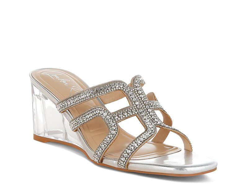 ロンドンラグ レディース シューズ サンダル London Rag Caqueta Wedge Sandal Silver Metallic シルバー