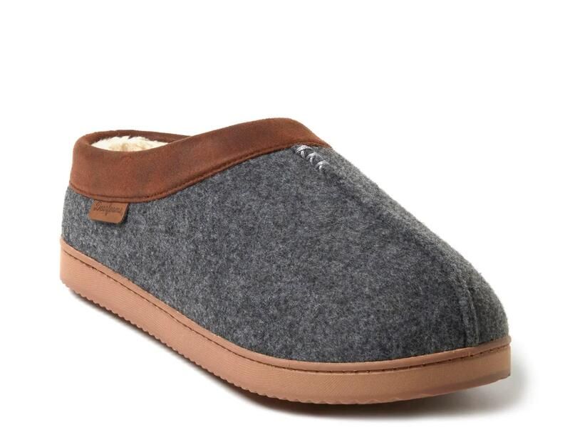 ディアフォームズ メンズ シューズ サンダル Dearfoams Warner Clog Slipper Grey グレー