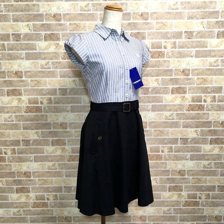 送料込み！ 未使用品 タグ付き BURBERRY ブルーレーベル ワンピース 36 457