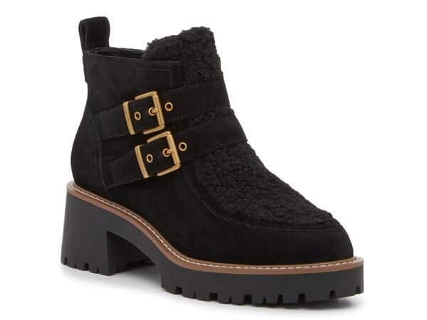 ヴィンスカムート レディース シューズ ブーツ・レインブーツ Vince Camuto Destonny Cozy Buckle Bootie Black ブラック