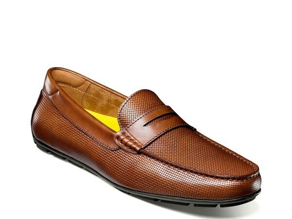 フローシャイム メンズ シューズ スリッポン・ローファー Florsheim Motor Penny Driving Loafer Cognac