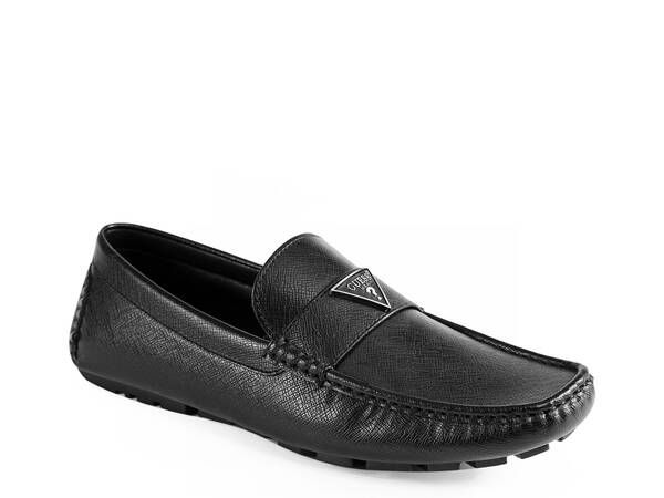 ゲス メンズ シューズ スリッポン・ローファー Guess Alai Driving Loafer Black ブラック