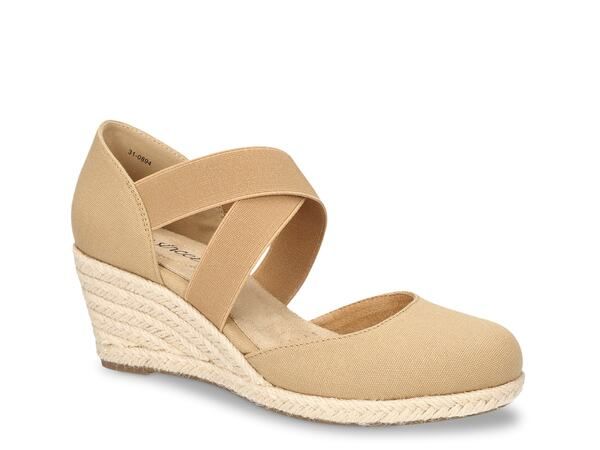 イージーストリート レディース シューズ パンプス Easy Street Pari Espadrille Pump Natural Beige ベージュ