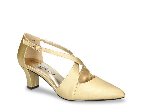 イージーストリート レディース シューズ パンプス Easy Street Elegance Pump Gold Satin ゴールド