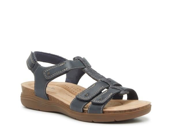 クラークス レディース シューズ サンダル Clarks April Cove Sandal NavySilver ネイビー