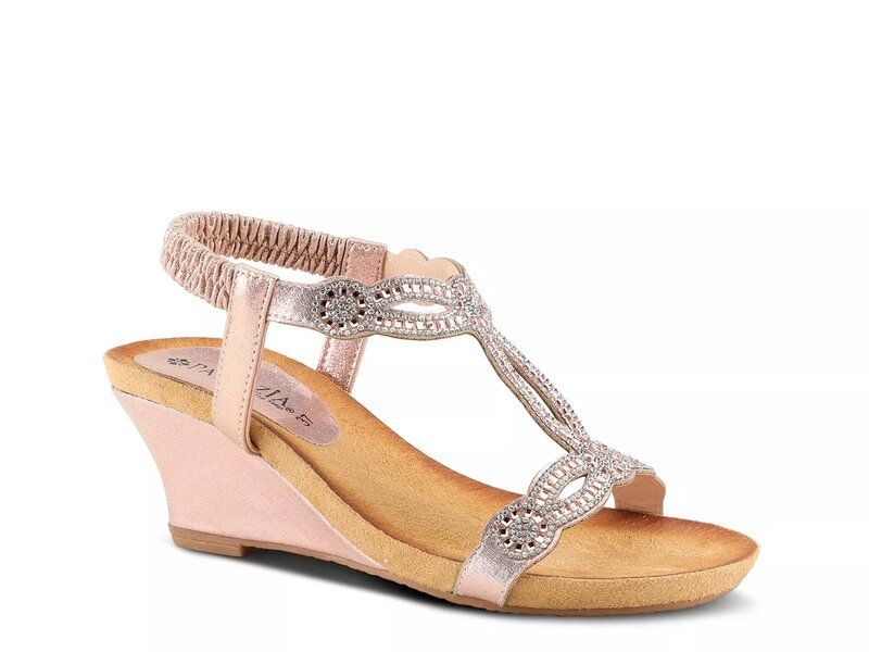 パトリシア レディース シューズ サンダル Patrizia Shining Wedge Sandal Champagne シャンパン