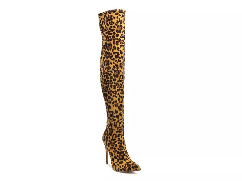 ロンドンラグ レディース シューズ ブーツ・レインブーツ London Rag Pokey OvertheKnee Boot Naturaleopard Print アニマル